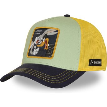 Mehrfarbige Trucker-Kappe Bugs Bunny und Daffy Duck LOO13 BADB Looney Tunes von Capslab