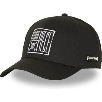 Schwarze gebogene Snapback-Kappe OP7 EMBB One Piece von Capslab