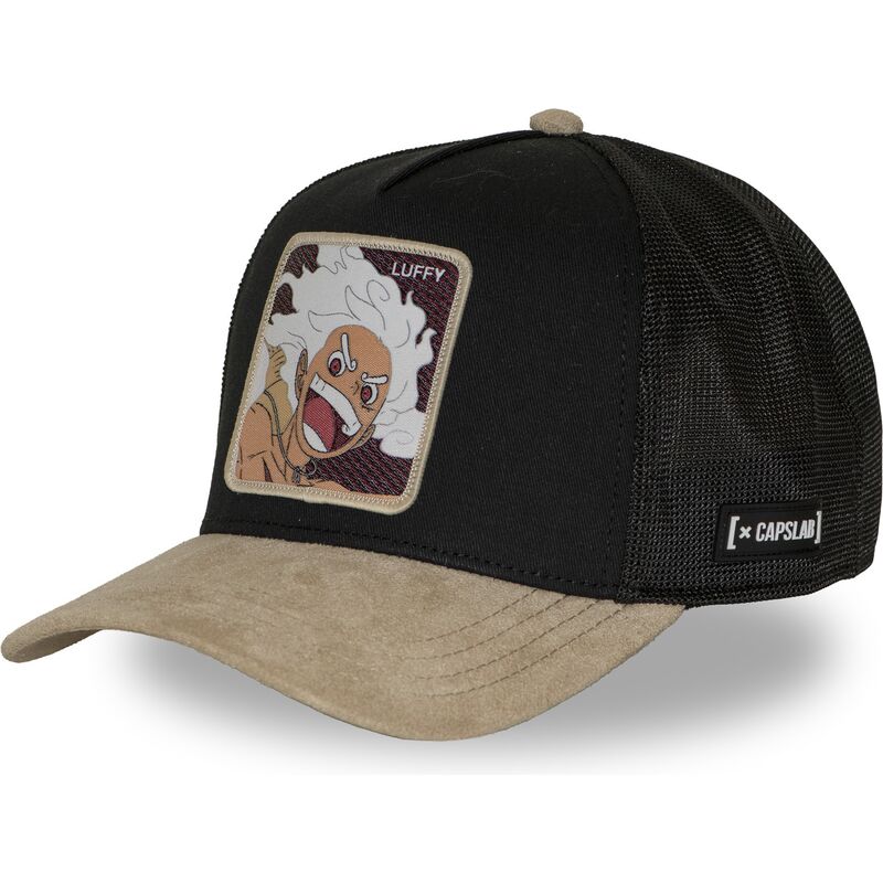 trucker-cap-schwarz-und-beige-monkey-d-luffy-op7-g5b-one-piece-von-capslab