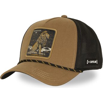 Trucker-Cap braun Löwe Guardian BEA3 LIOB Beasts von Capslab