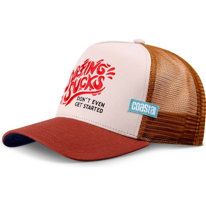 mutzen-gebogen-braun-snapback-surfing-sucks-von-coastal