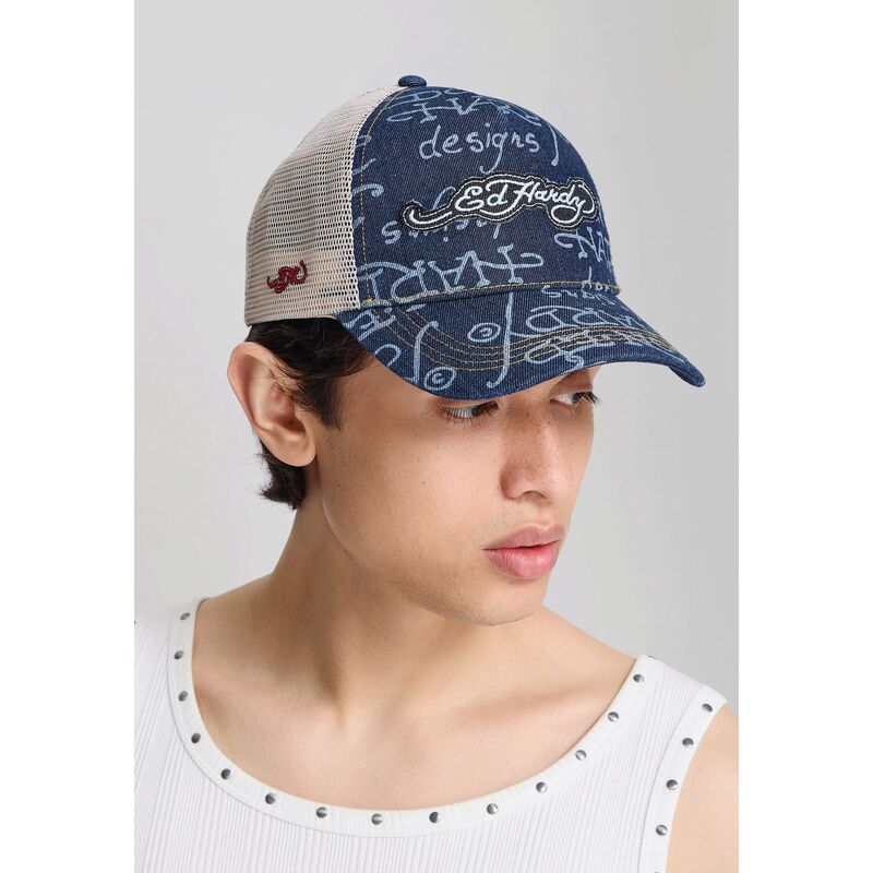 mutzen-gebogen-marineblau-snapback-don-denim-von-ed-hardy mutzen-gebogen-marineblau-snapback-don-denim-von-ed-hardy