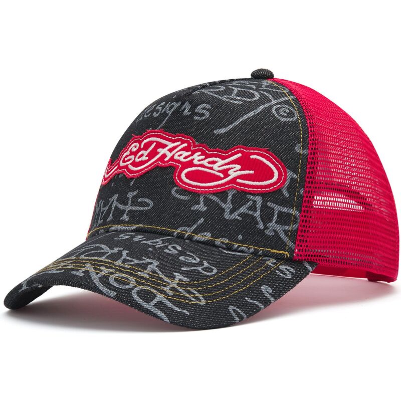 mutzen-gebogen-schwarz-snapback-don-denim-von-ed-hardy