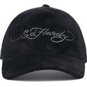 mutzen-gebogen-schwarz-snapback-core-silver-diamante-velour-von-ed-hardy