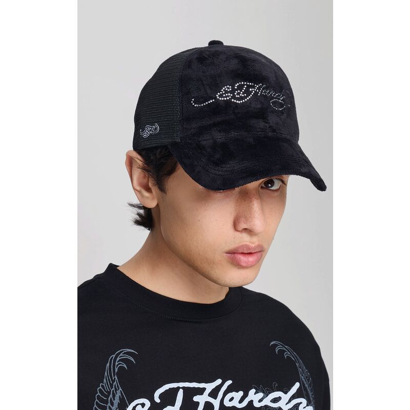 mutzen-gebogen-schwarz-snapback-core-silver-diamante-velour-von-ed-hardy