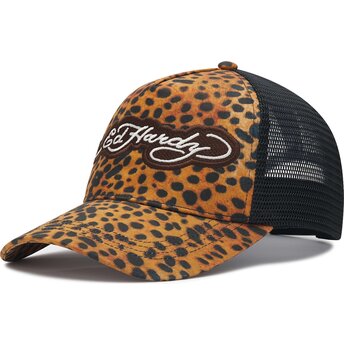 Mützen gebogen leopard snapback Leopard Print von Ed Hardy