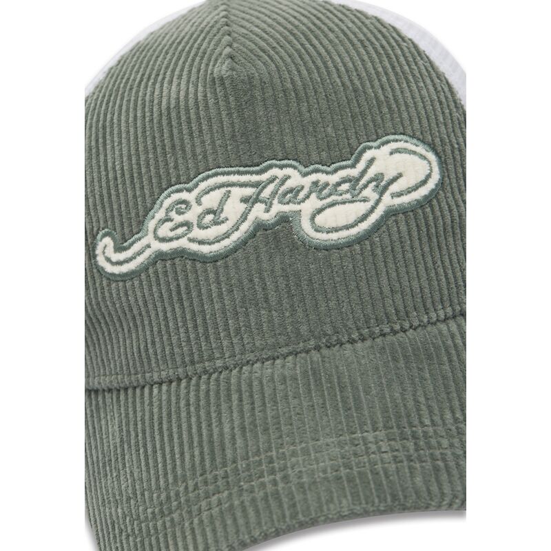 mutzen-gebogen-grun-snapback-embroidery-applique-cord-von-ed-hardy