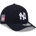 mutzen-gebogen-marineblau-snapback-9forty-m-crown-hall-of-fame-der-new-york-yankees-mlb-von-new-era