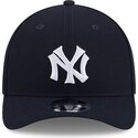 mutzen-gebogen-marineblau-snapback-9forty-m-crown-hall-of-fame-der-new-york-yankees-mlb-von-new-era