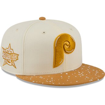Mützen flach beige angepasst 59FIFTY All Star Game Fan Pack der Philadelphia Phillies MLB von New Era