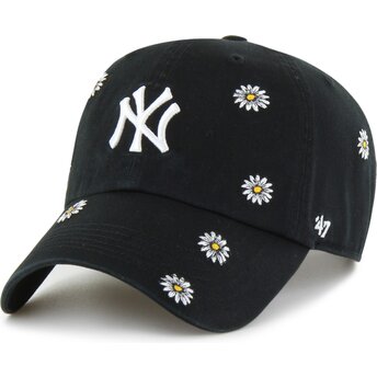 Mützen gebogen schwarz verstellbares band für Kinder Clean Up Scatter der New York Yankees MLB von 47 Brand