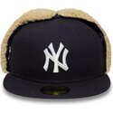 mutzen-flach-marineblau-angepasst-59fifty-dogear-world-series-der-new-york-yankees-mlb-von-new-era