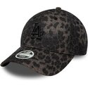 mutzen-gebogen-leopard-verstellbares-band-9forty-leopard-cosy-der-los-angeles-dodgers-mlb-von-new-era