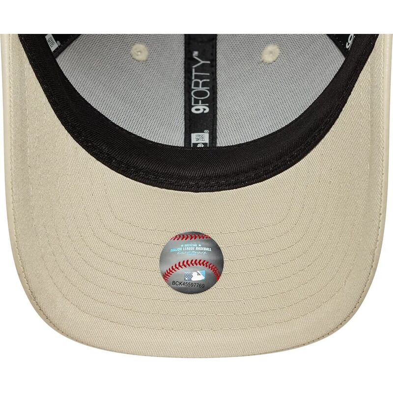 mutzen-gebogen-beige-snapback-9forty-m-crown-pu-diamante-der-los-angeles-dodgers-mlb-von-new-era