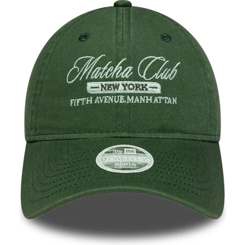 mutzen-gebogen-grun-verstellbares-band-9twenty-matcha-club-von-new-era