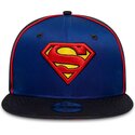 mutzen-flach-blau-snapback-fur-kinder-9fifty-piping-der-superman-dc-comics-von-new-era