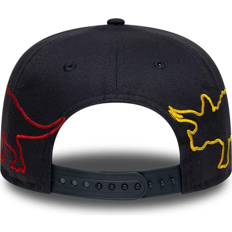 mutzen-flach-marineblau-snapback-fur-kinder-9fifty-dino-von-new-era