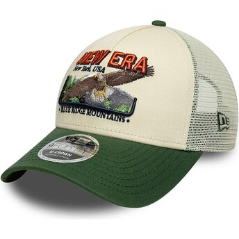 Mützen gebogen grün snapback 9FORTY M-Crown A Frame Graphic von New Era