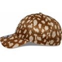 mutzen-gebogen-braun-verstellbares-band-9twenty-animal-print-der-los-angeles-dodgers-mlb-von-new-era