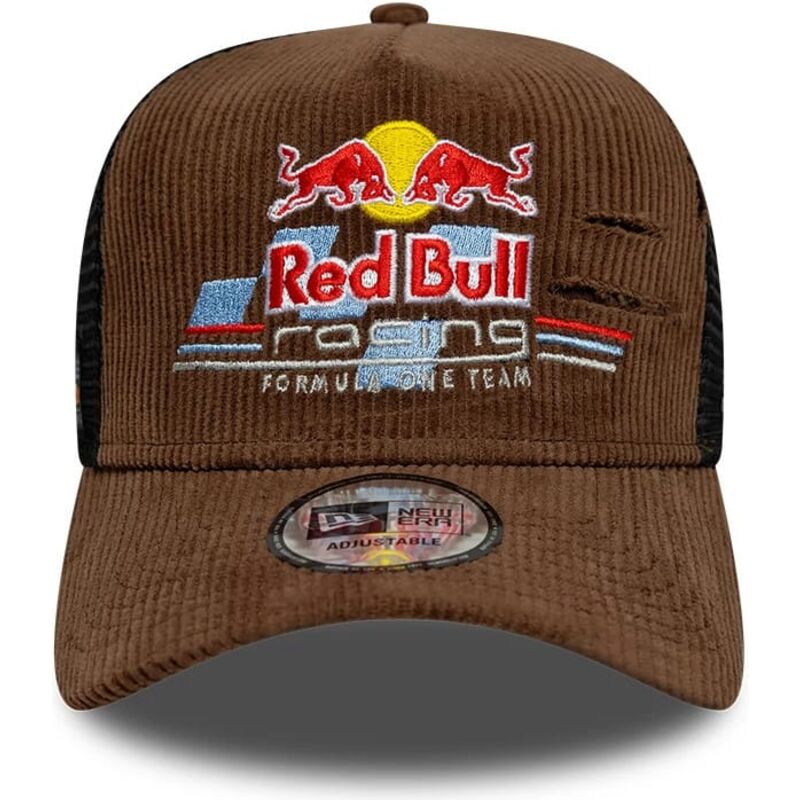 mutzen-gebogen-braun-snapback-a-frame-distressed-cord-der-red-bull-racing-formula-1-von-new-era