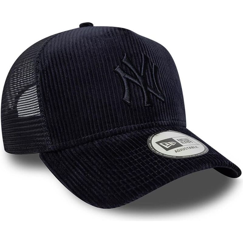 mutzen-gebogen-marineblau-snapback-a-frame-tonal-cord-der-new-york-yankees-mlb-von-new-era