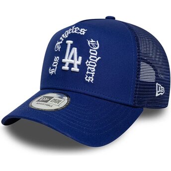 Mützen gebogen blau snapback A Frame Wordmark der Los Angeles Dodgers MLB von New Era