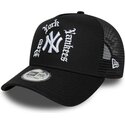 mutzen-gebogen-schwarz-snapback-a-frame-wordmark-der-new-york-yankees-mlb-von-new-era