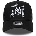 mutzen-gebogen-schwarz-snapback-a-frame-wordmark-der-new-york-yankees-mlb-von-new-era