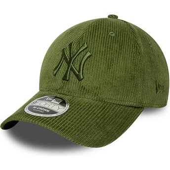 Mützen gebogen grün verstellbares band 9FORTY M-Crown Cord der New York Yankees MLB von New Era