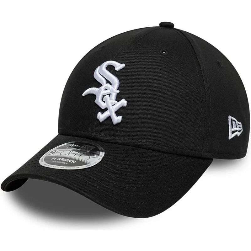 mutzen-gebogen-schwarz-snapback-9forty-m-crown-side-script-der-chicago-white-sox-mlb-von-new-era