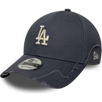 Mützen gebogen grau verstellbares band 9FORTY Stitched der Los Angeles Dodgers MLB von New Era