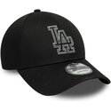 mutzen-gebogen-schwarz-verstellbares-band-9forty-metallic-outline-der-los-angeles-dodgers-mlb-von-new-era