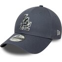 mutzen-gebogen-grau-verstellbares-band-9forty-outline-camo-der-los-angeles-dodgers-mlb-von-new-era
