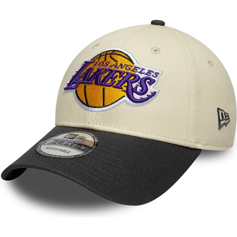 mutzen-gebogen-beige-verstellbares-band-9forty-colour-block-der-los-angeles-lakers-nba-von-new-era mutzen-gebogen-beige-verstellbares-band-9forty-colour-block-der-los-angeles-lakers-nba-von-new-era