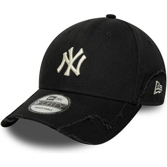 Mützen gebogen schwarz verstellbares band 9FORTY Stitched der New York Yankees MLB von New Era