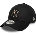 mutzen-gebogen-schwarz-verstellbares-band-9forty-faux-pony-infill-der-new-york-yankees-mlb-von-new-era
