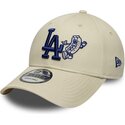mutzen-gebogen-beige-verstellbares-band-9forty-food-icon-der-los-angeles-dodgers-mlb-von-new-era
