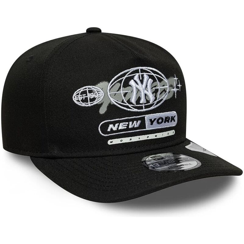 mutzen-gebogen-schwarz-snapback-19twenty-graphic-der-new-york-yankees-mlb-von-new-era
