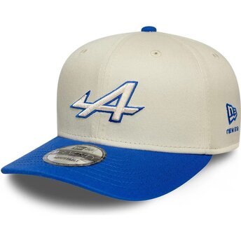 Mützen gebogen beige snapback 9SEVENTY Stretch Snap Contrast Visor der Alpine F1 Team Formula 1 von New Era