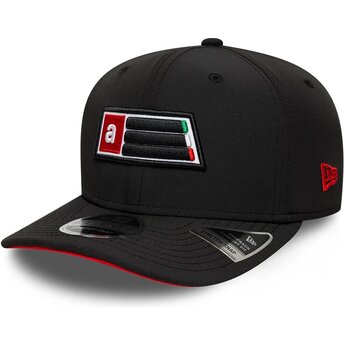Mützen gebogen schwarz snapback 9SEVENTY Stretch Snap Patch Aprilia Piaggio von New Era