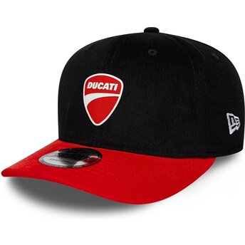 Mützen gebogen schwarz snapback 9SEVENTY Stretch Snap Contrast Visor der Ducati Motor MotoGP von New Era