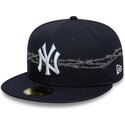 mutzen-flach-marineblau-angepasst-59fifty-icon-der-new-york-yankees-mlb-von-new-era