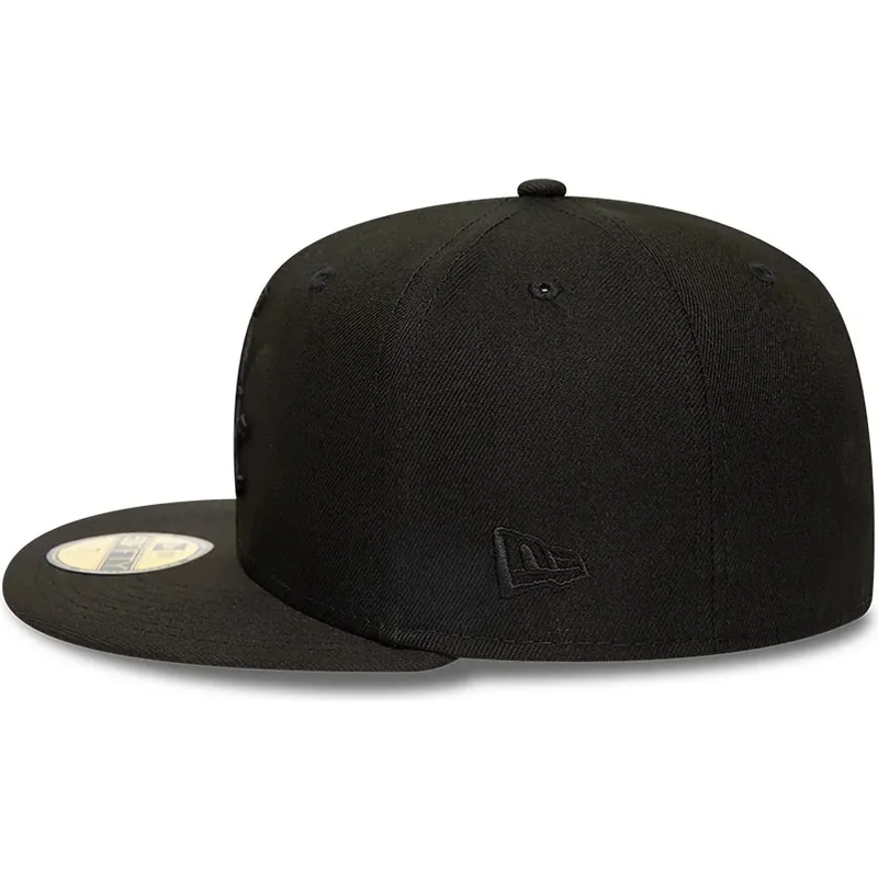 mutzen-flach-schwarz-angepasst-59fifty-der-chicago-white-sox-mlb-von-new-era