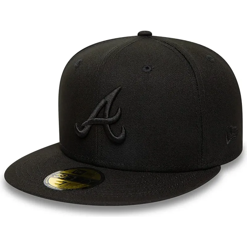 mutzen-flach-schwarz-angepasst-59fifty-der-atlanta-braves-mlb-von-new-era