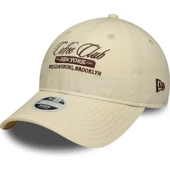 Mützen gebogen beige verstellbares band 9TWENTY Coffee Club von New Era
