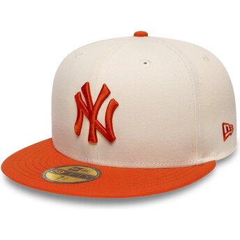 Mützen flach beige angepasst 59FIFTY League Essential der New York Yankees MLB von New Era