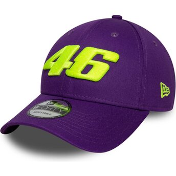 Mützen gebogen violett verstellbares band 9FORTY Wordmark der Valentino Rossi VR46 MotoGP von New Era