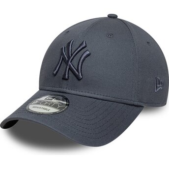 Mützen gebogen grau verstellbares band 9FORTY League Essential der New York Yankees MLB von New Era
