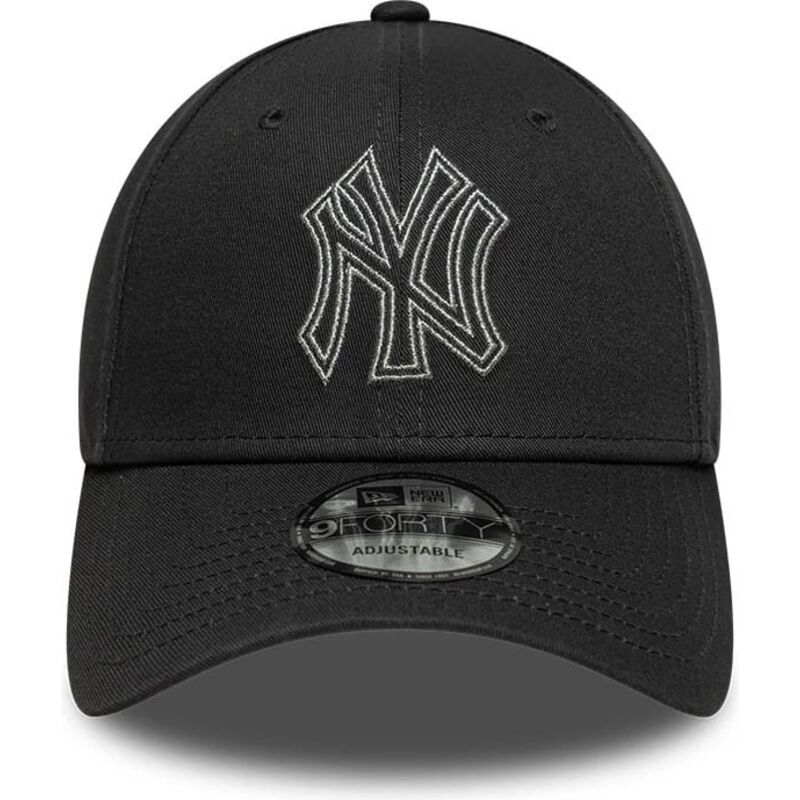 mutzen-gebogen-grau-verstellbares-band-9forty-metallic-outline-der-new-york-yankees-mlb-von-new-era mutzen-gebogen-grau-verstellbares-band-9forty-metallic-outline-der-new-york-yankees-mlb-von-new-era