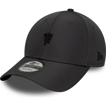Mützen gebogen grau verstellbares band 9FORTY Metal der Manchester City Football Club Premier League von New Era